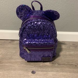 Loungefly Disney Minnie Mouse Violet Backpack